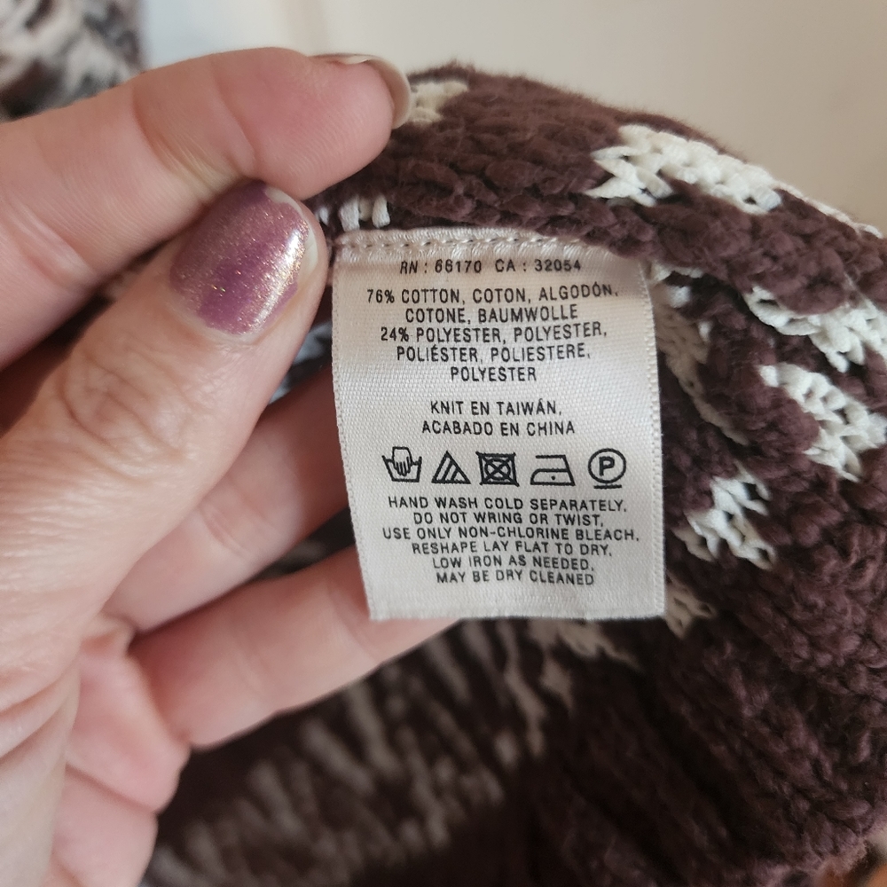 Anthropologie | Knitted & Knotted Pocketed Open Front Twisted Knit Cardigan - Picture 10 of 10